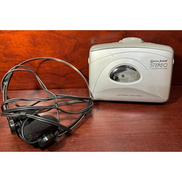 Lenoxx Sound Cassette Portable Player Model 820M With Headset Tested Belt Clip - Picture 5 of 5